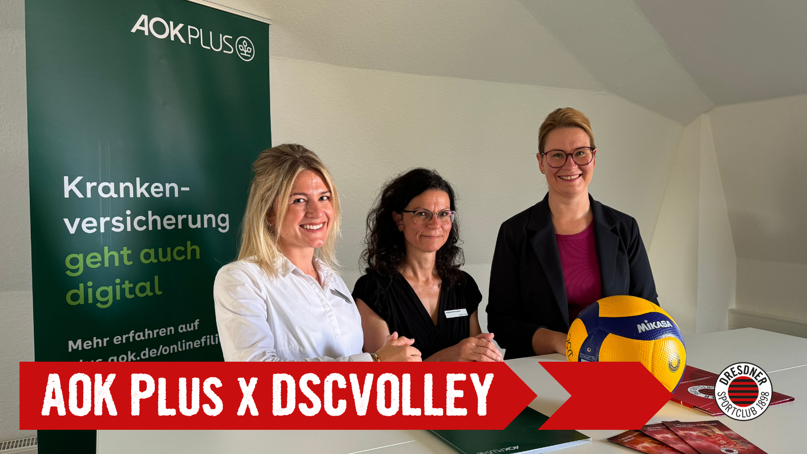 DSCVOLLEY extends successful partnership with AOK PLUS