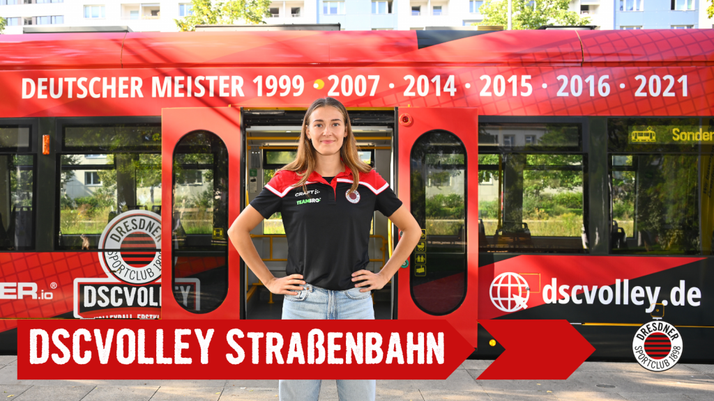 DSCVOLLEY´s starten in die neue Saison und präsentieren die neue DSC Straßenbahn