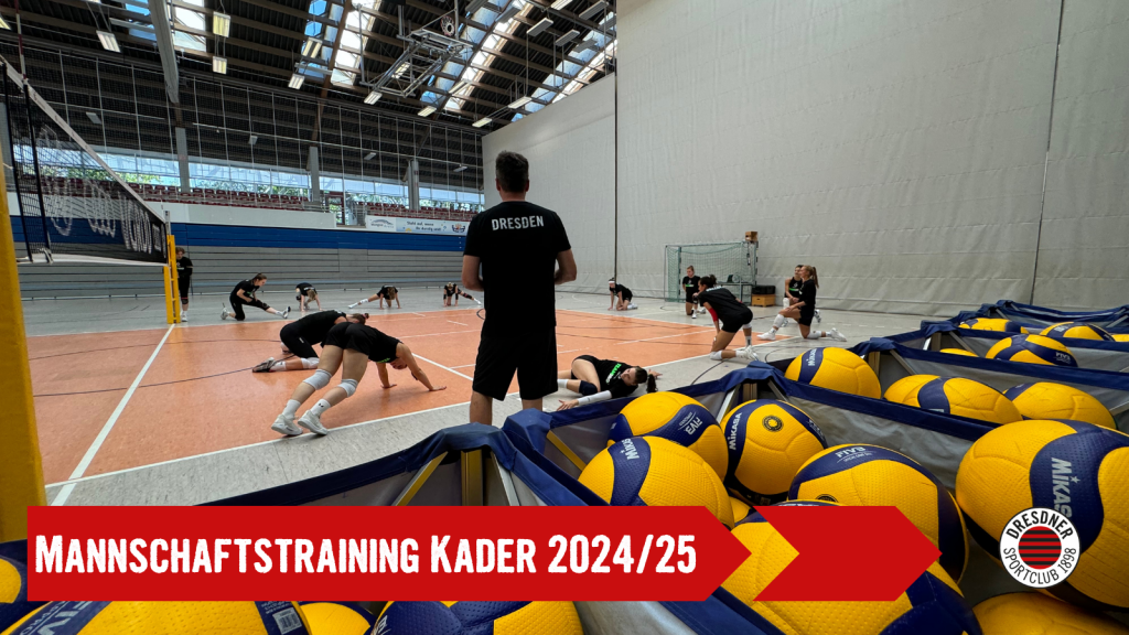 DSCVOLLEY´s komplett: Erstes gemeinsames Mannschaftstraining für Sarah Straube & Co.